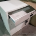 Off-White Storage Lateral Depository Drop Safe w/ Drawers, Door